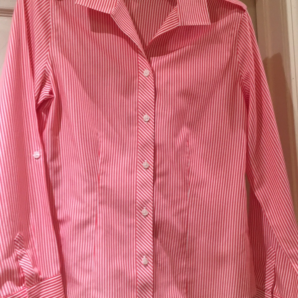 NWOT chico's tailored vertical stripes